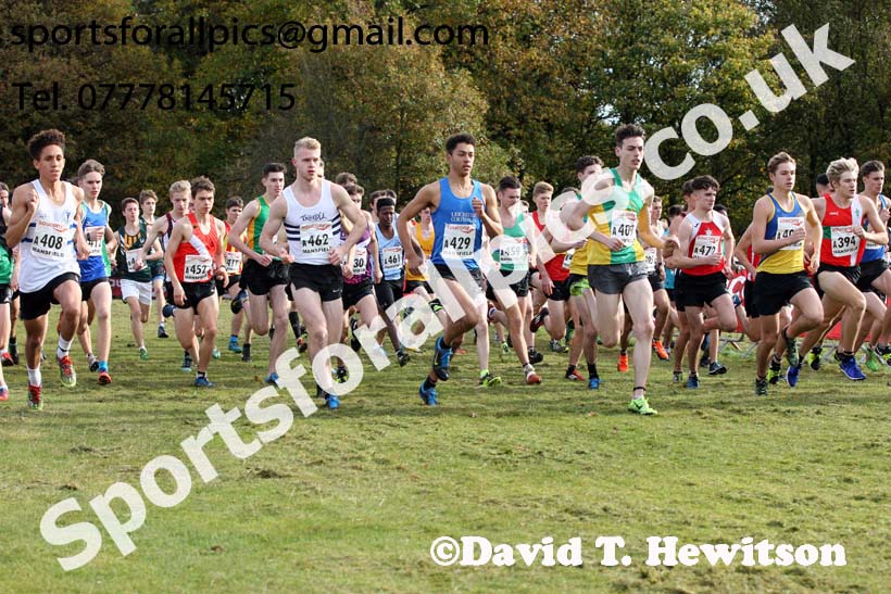 Mens junior National Cross Country Relay, Berry Hill Park, Mansfield. Photo:  David T. Hewitson/Sports for All Pics